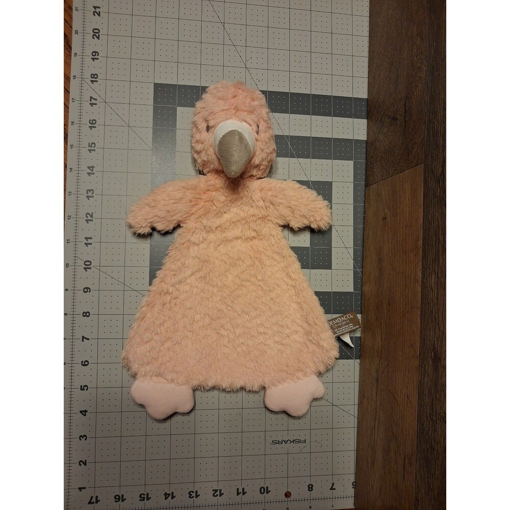Demdaco Pink Flamingo Lovey Security Blanket plush